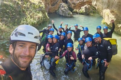 Canyoning experience in Barranco del Gorgo de la Escalera