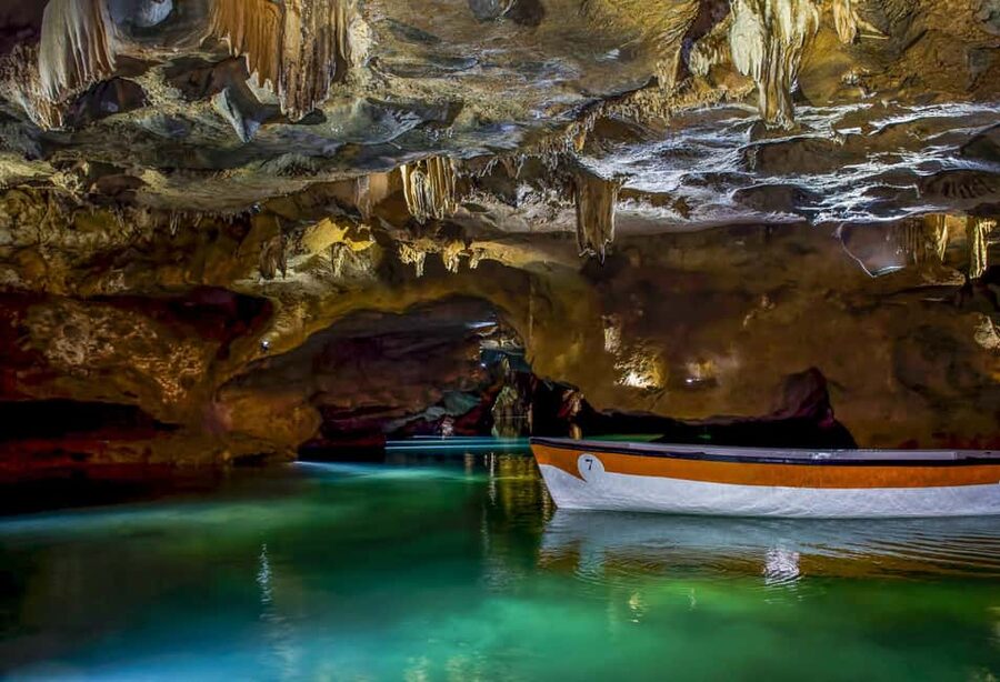 From Valencia: Boat ride through the impressive Caves of Sant Josep. - Leaving Valencia from Mestalla Stadium