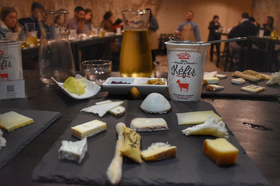 From Valencia: Guided Cheese Factory Tour with Wine Tasting - Pedrones and a goat cheese made by hand