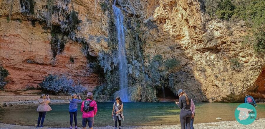 From Valencia: Hiking Tour to Two Stunning Waterfalls - The 60-meter cascade above the rock amphitheatre