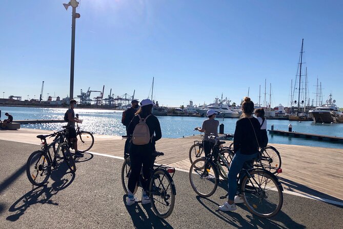 Horchata Bike Tour in Valencia - Port buildings, artwork, and the Formula 1 circuit