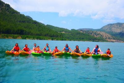 Kayak Routes In A Lake