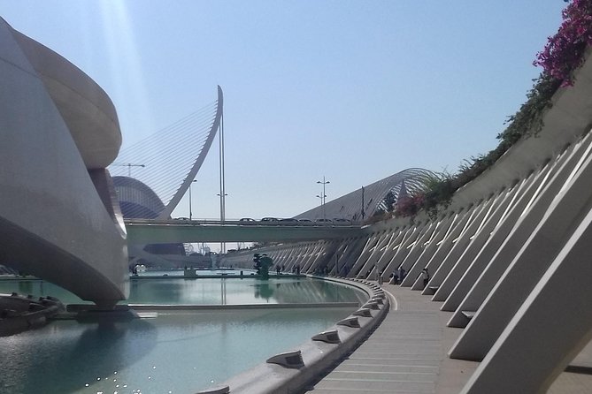 The City of Arts and Sciences in Valencia - The Hemisfèric corridor and the screen-shaped building