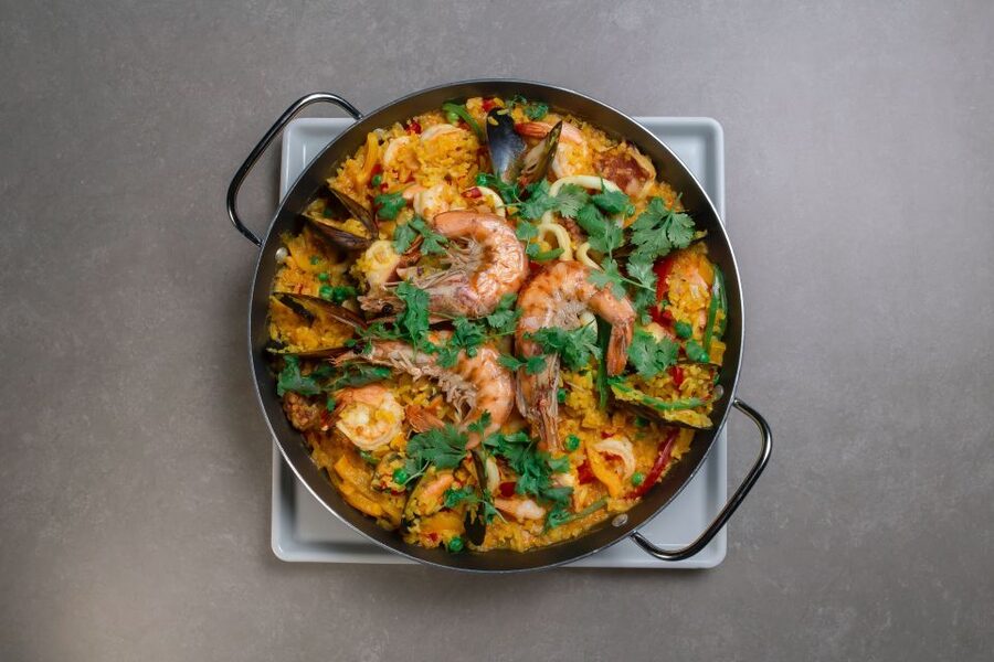 Traditional Spanish Home Dinner - A home setting, with one important qualification
