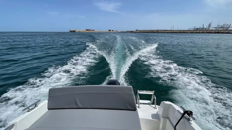 Valencia: Boat Rental without License - Taking the helm at Valencia Marina Norte