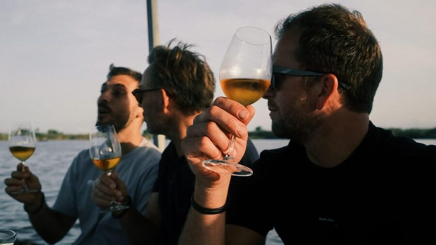 Valencia: Boat Ride with Valencian Wine Tasting & Tapas - Three Valencian wines and a Mediterranean aperitif