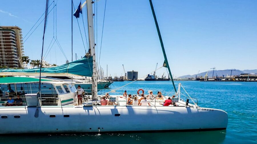 Valencia: Catamaran Cruise with Swimming & Optional DJ - The swim stop in the open sea