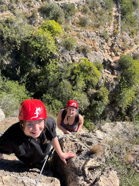 Valencia: Guided Via Ferrata Experience - Climbing the first rocky section