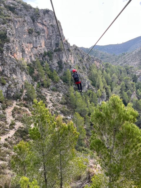 Valencia: Guided Via Ferrata Experience - The zipline finish