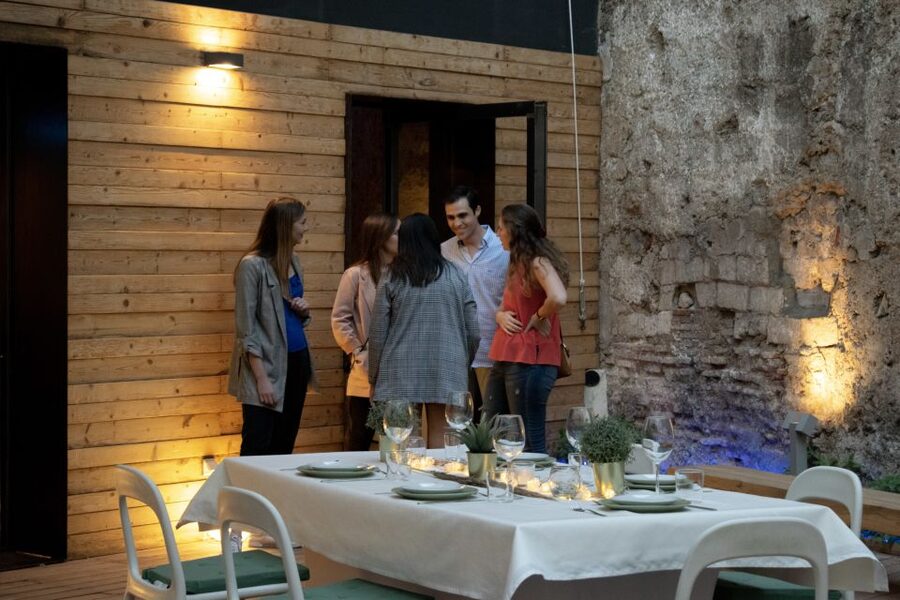 Valencia: Old Town Tour, Wine & Tapas in an 11th c. Monument - Entering the 11th-century venue