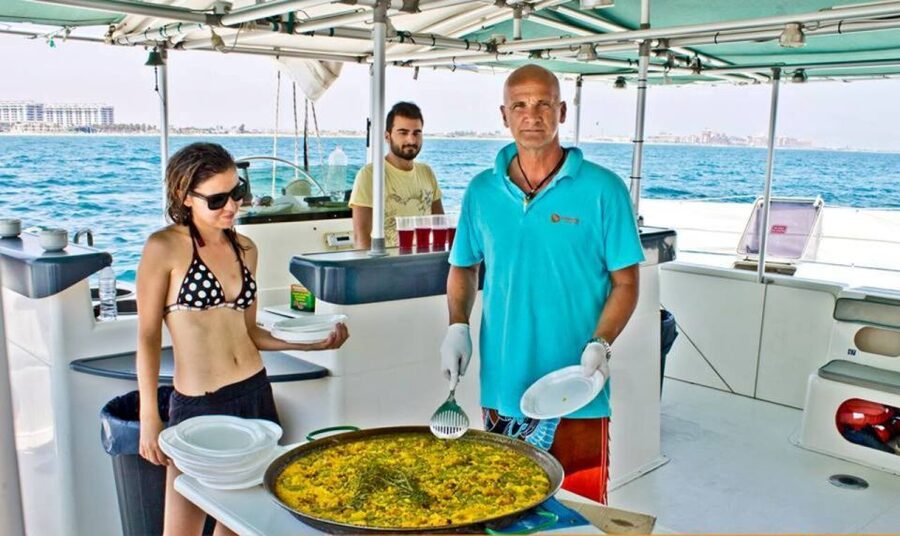 Valencia: Sailing Catamaran Cruise with Valencian Lunch - Paella, salad, fruit, and one drink