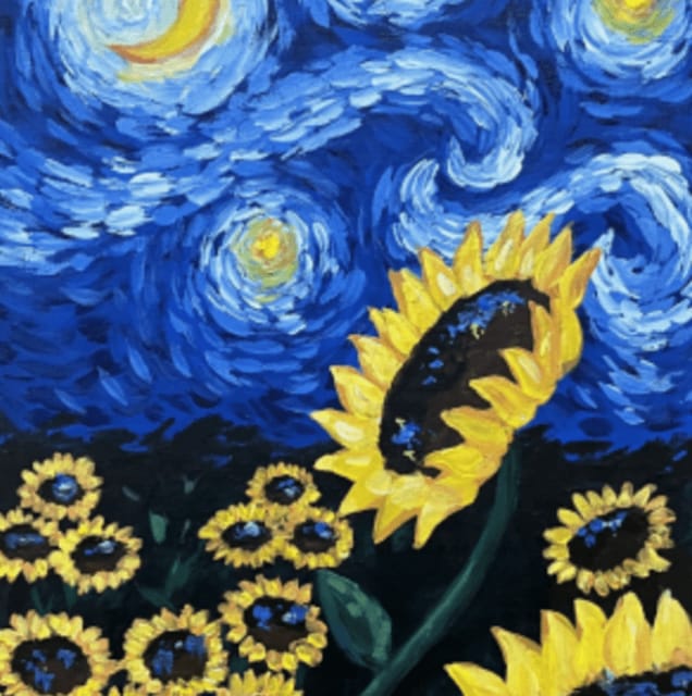 Valencia: Wine Gogh Glow Academy Paint and Sip Classes - The neon paint detail and what to expect from the colors