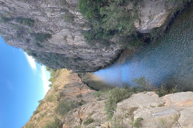 Walking Tour of the Hanging Bridges of Canyon de Turia and Chulilla Village - Olive groves and the turquoise reservoir